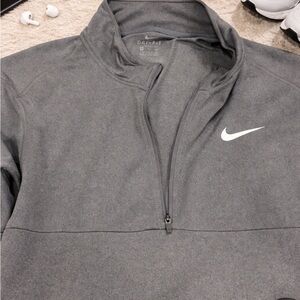 Nike Charcoal Dri-FIT Quarter-Zip Top